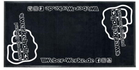 Weber Werke Tankmatte #werkeholics 2000 x 1000 mm