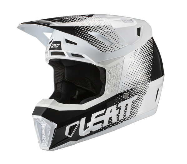 Leatt Helm inkl. Brille 7,5 V21,1 weiss-schwarz