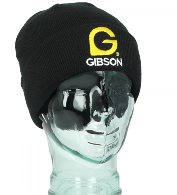 Gibson Mütze, Größe: one size, schwarz, mit Aufdruck