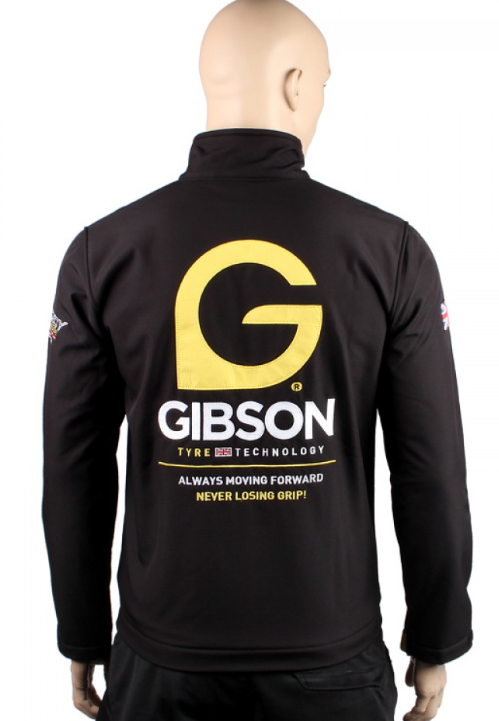 Gibson Softshell Jacke,schwarz, mit Aufdruck