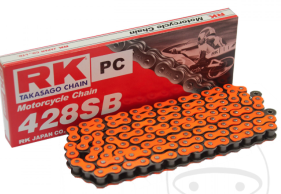 RK STD Kette Orange 428SB/124