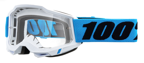 100% Accuri 2 Junior-Motorradbrille weiß blau