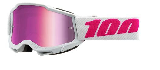 100% Accuri 2 Junior-Motorradbrille pink weiß